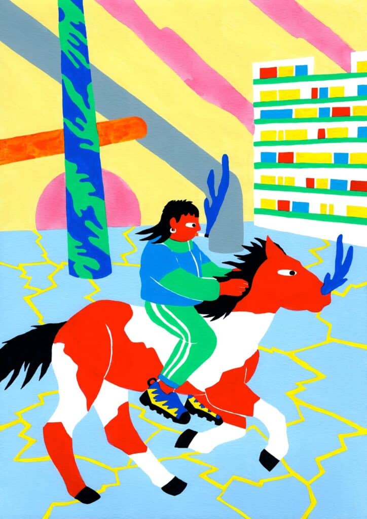 Matthieu Ossona de Mendez — illustration, personnages en mouvement